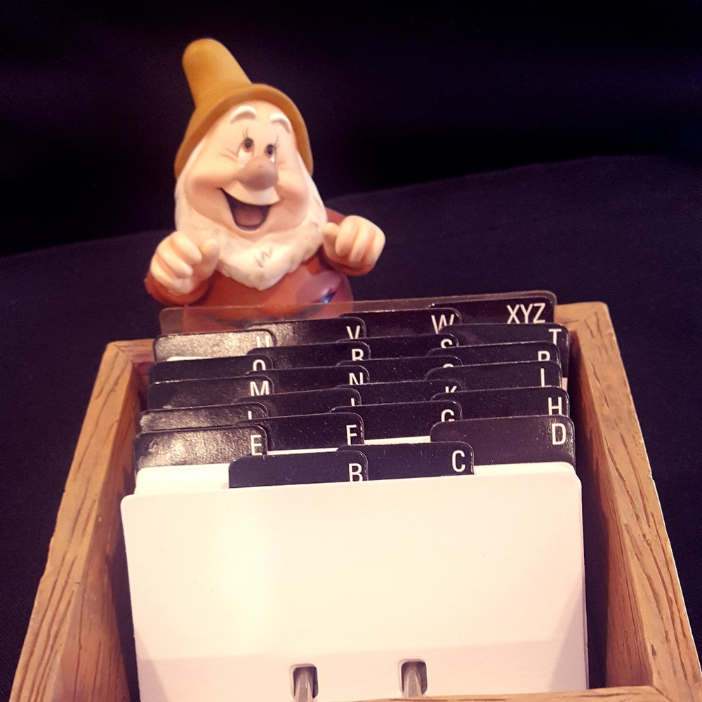 Disney Dwarf Office Supply, Rolodex